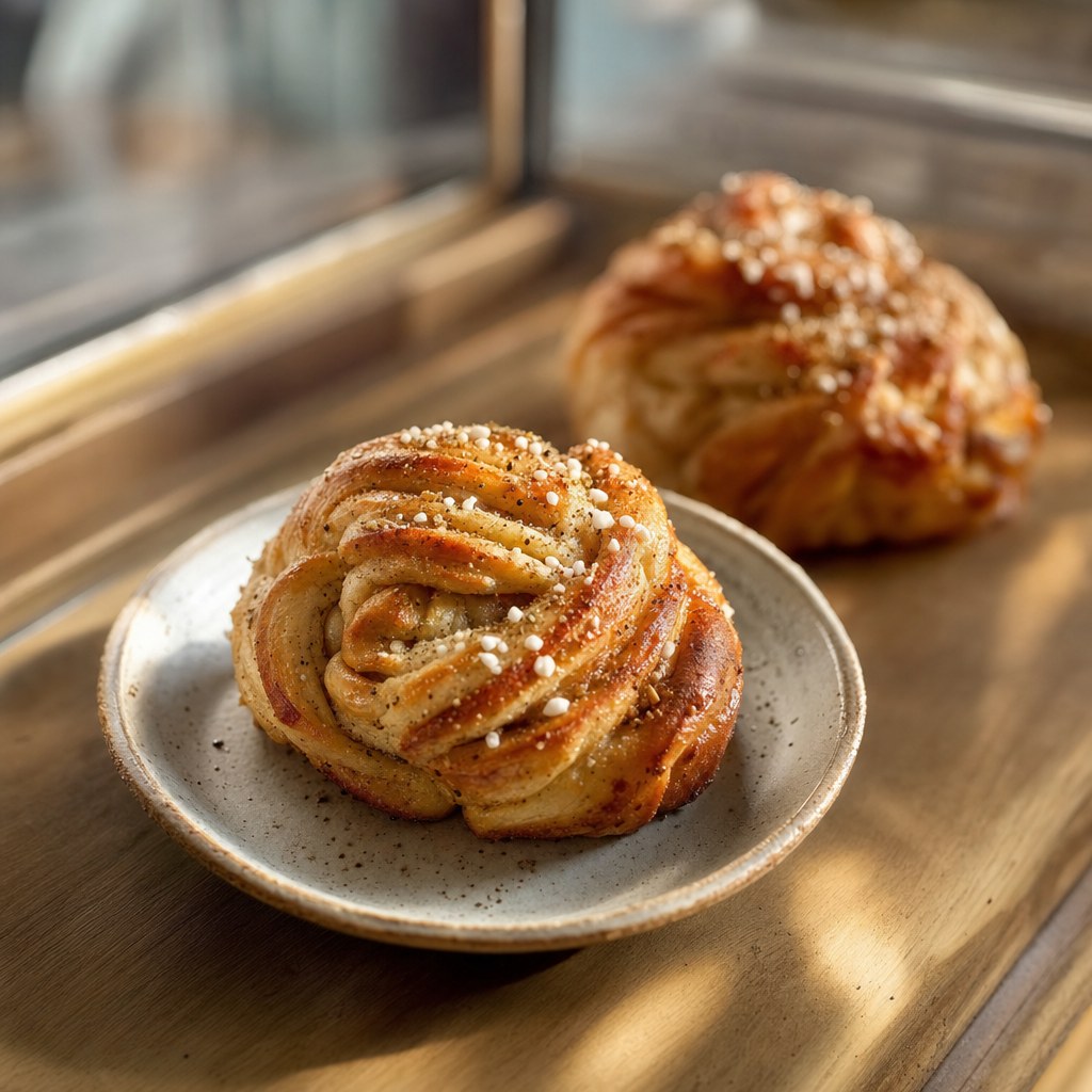 Pearl sugar cardamom knot